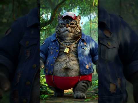 Big Fat Cat’s Epic Entry in the Wild! #cat #shorts #shortsfeed #viralshorts