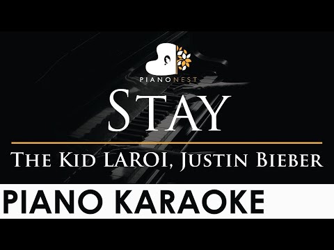 The Kid LAROI, Justin Bieber – Stay – Slower Piano Karaoke Instrumental Cover with Lyrics