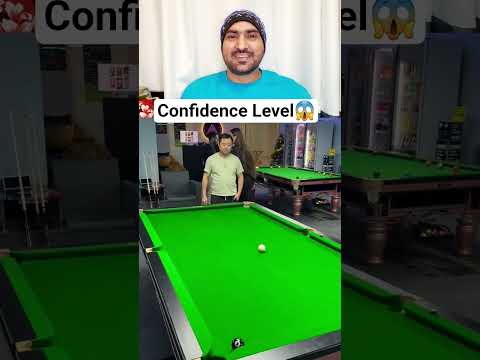 Confidence Level😱 #funny #snookergame #snookershot