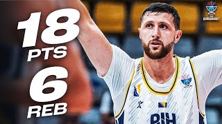 Jusuf Nurkić Scores 18 Points vs Cyprus | FIBA EuroBasket 2025 | August 28, 2025