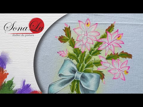 Aula 896   Flor de Maio em Pano de Prato