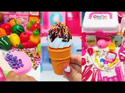 Satisfying with Unboxing & Review Miniature Kitchen Set Toys Cooking Video | ASMR Videos no music