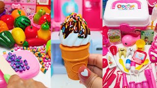 Satisfying with Unboxing & Review Miniature Kitchen Set Toys Cooking Video | ASMR Videos no music
