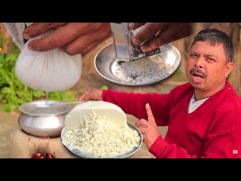 घर पर पिज़्ज़ा के लिए चीज कैसे बनाएं - Mozzarella Pizza Cheese Kaise Banaye - चीज़ बनाने का तरीका