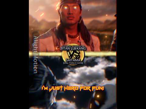 TITAN LUI KANG VS SAITAMA #onepunchman #mortalkombat1game