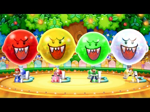 Mario Party 10 Minigames - Mario Vs Peach Vs Luigi Vs Daisy (Master Difficulty)