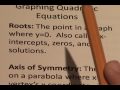 Graphing Quadratic Equations Concepts