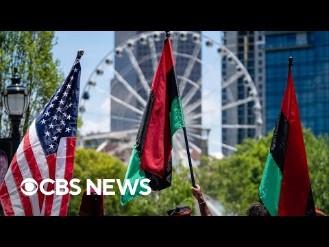 YouTube video thumbnail: Some Cities Scale Back Juneteenth Celebrations After Losing Funds
