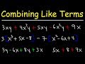 Combining Like Terms with the Distributive Property