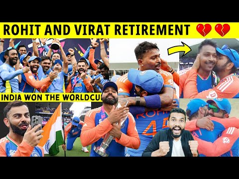 INDIA WON T20 WC 🔥❤️ ROHIT SHARMA FUNNY DANCE 🤣 ROHIT & VIRAT RETIREMENT | IND VS SA 2024 WC FINAL