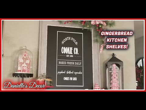 Gingerbread Kitchen Shelves!