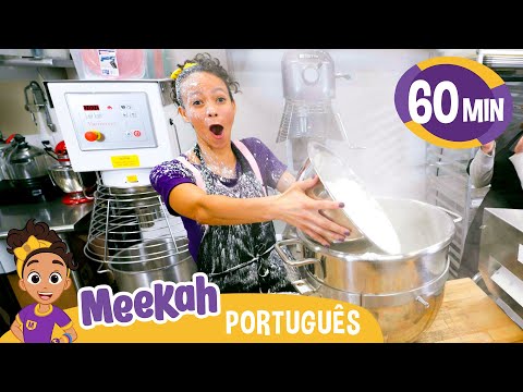 Meekah na Fábrica de Biscoitos de Gengibre | 💜Olá Meekah!💜| Videos Educativos