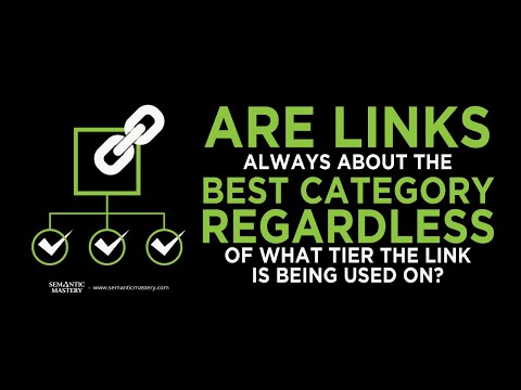 Are Links Always About The Best Category Regardless Of What Tier The Link Is Being Used 1