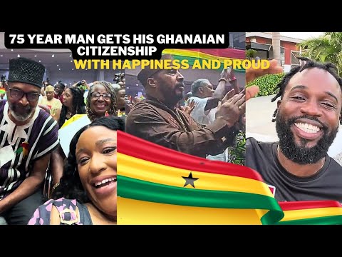 75 year man gets his Ghanaian citizenship With happiness and proud 🇬🇭🇬🇭🇬🇭🇬🇭💪🏾