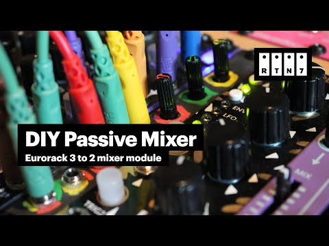 DIY 3 to 2 Audio Mixer Eurorack Module