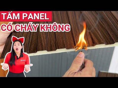 Tấm panel chống cháy có được không? Làm trần, vách nhà lắp ghép bằng tấm panel cách nhiệt chống cháy
