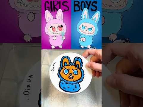 I drew a Sprunki brainrot Labubu Girls VS Boys Phase 4