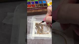 Mini Abstract Painting Process - Letting Warm Neutrals Find Their Shape