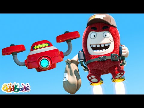 Fuse VS a Drone | ODDBODS | Moonbug Kids - Art for Kids 🖌️