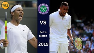 RAFAEL NADAL VS NICK KYRGIOS - Wimbledon 2019 - Tennis elbow 2013