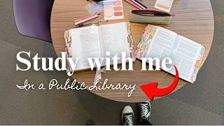 Study with me | Bible Study and Bible Journaling for beginners | Public Library #2