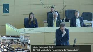 Verlässliche Finanzierung der Ersatzschulen | Rede im Landtag
