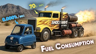 Fuel Consumption of CARS: 3D Simulated