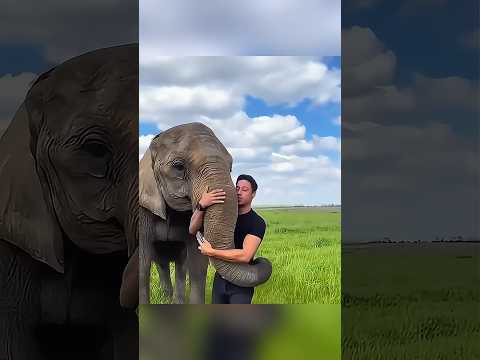 hathi🐘 aur ladka ki Pyar Bhari dosti ki kahani😍 #animals