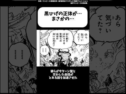 【驚愕】黒ひげの血縁関係がまさかのアイツだった！？#ワンピース#考察#ネタバレ注意#ONE PIECE