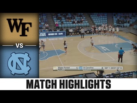 Wake Forest vs. North Carolina ACC Volleyball Highlights (2023)