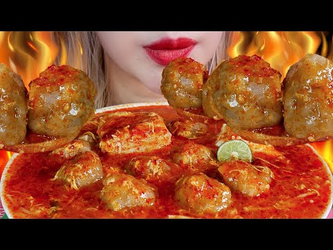 PEDAS NYINYIR❗️🤯 ASMR BASO ACI JEWOL KHAS GARUT KUAH MERCON 💥 SPICY TAPIOCA BALLS🌶