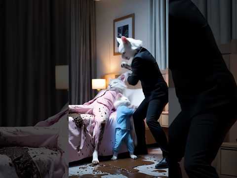 Kitten got revenge for mom #catstory #story #shorts