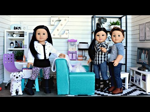 American Girl Doll House Fixer Upper Living Room | Z Yang