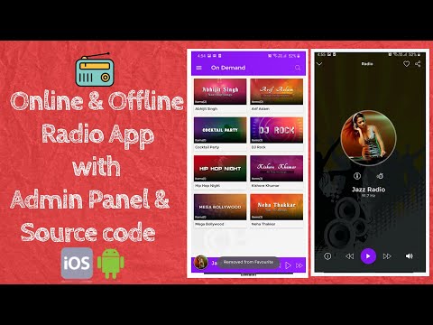 With Admin Panel || How to Make an online & offline FM Radio Streaming app in Android Studio