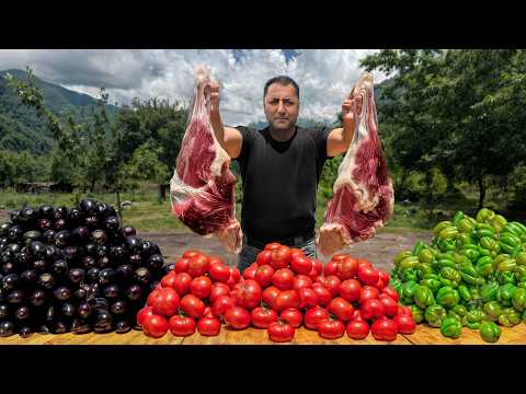 Making Traditional Dolma Deep in the Wilderness!
