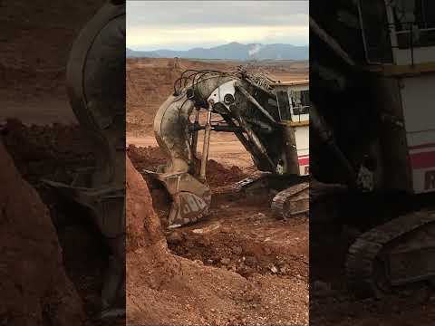 Huge Terex RH170 Shovel Excavator Working On Mines - #shorts