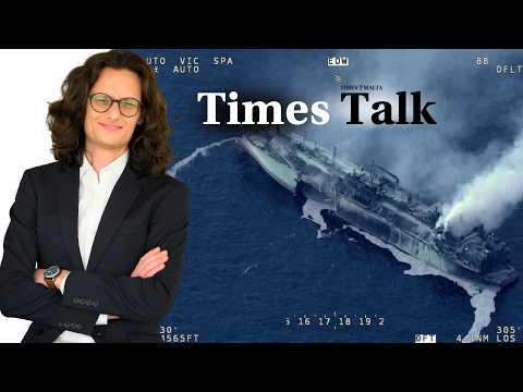 YouTube video thumbnail: An Exploding Russian oil Tanker in the Mediterranean