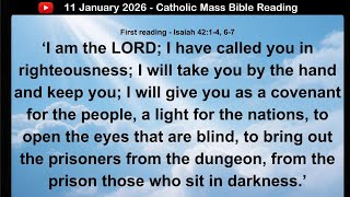 11 January 2026 Catholic Mass  Bible Reading