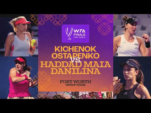 Kichenok/Ostapenko vs. Haddad Maia/Danilina | 2022 WTA Finals Group Stage | Match Highlights