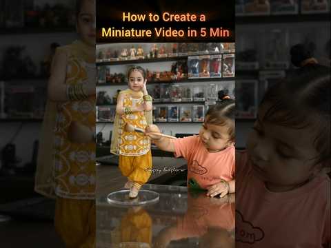 How to Create a Miniature Video in just 5 min #miniature #viralvideo