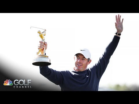 Rory McIlroy receives his second Players Championship trophy after playoff win | Golf Channel