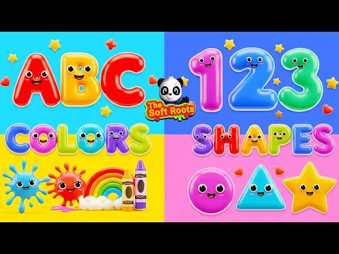 Preschool Learning activities for 3 year olds at home | Learn ABC Phonics Shapes Numbers Colors 🌈 thumbnail