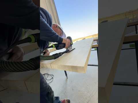 To cut & fit the butcher block counter top I used the โโ @festool-canada TS 60 and PS 420 jig saw