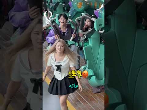 🎢  فتاة تنتقم من حبيبها في مدينة الألعاب 😱❤️