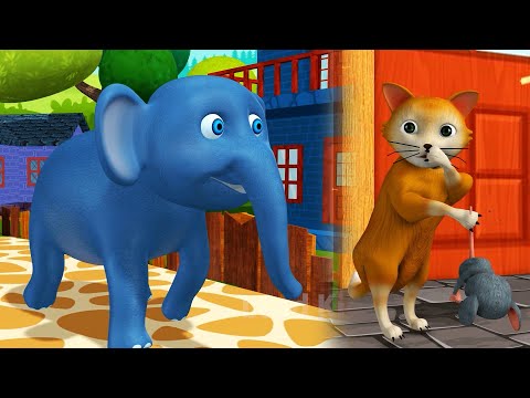 Aloo Kachaloo Beta + Billi Mausi Billi Mausi + Hathi Raja | Hindi Rhymes For Kids | Kids Poems