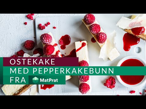 Ostekake med pepperkakebunn - kjapt og greit! | MatPrat