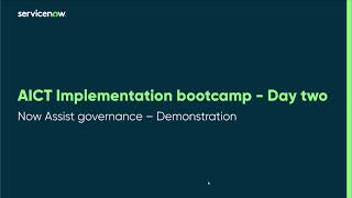 ServiceNow - AI Control Tower - (11) Now Assist Governance Demonstration