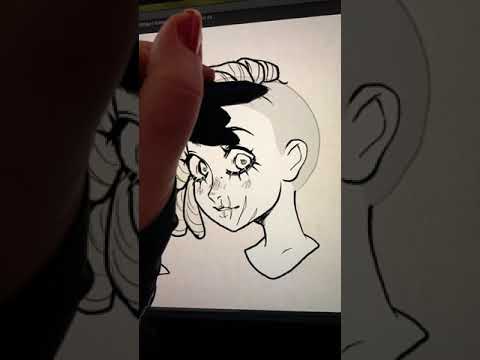 art trick for drawing hair 🎀✨ #shorts