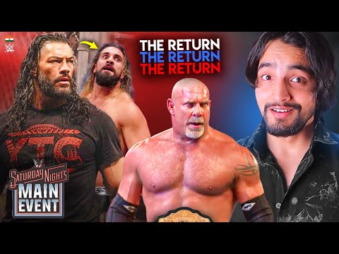 ROMAN REIGNS RETURNS...Goldberg Retirement - WWE Saturday Night's Main Event Highlights Predictions