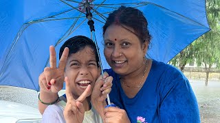 चारों तरफ़ पानी ही पानी😧 #familyvlog #aayushyashfamilyshort 